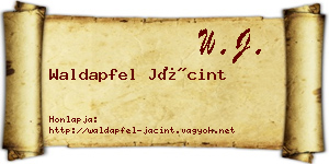 Waldapfel Jácint névjegykártya